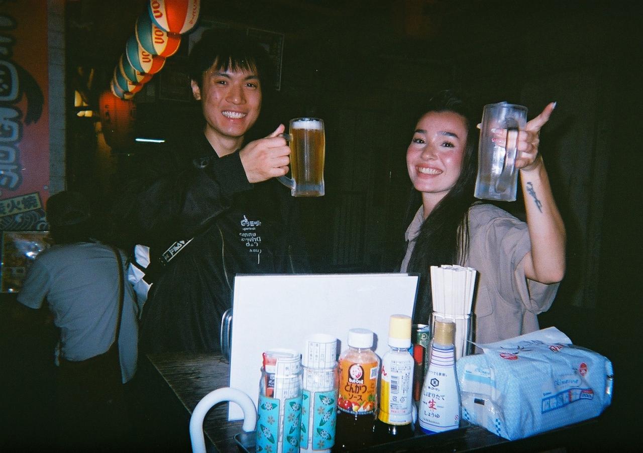 Izakaya hopping tour Aya with guest (fc)