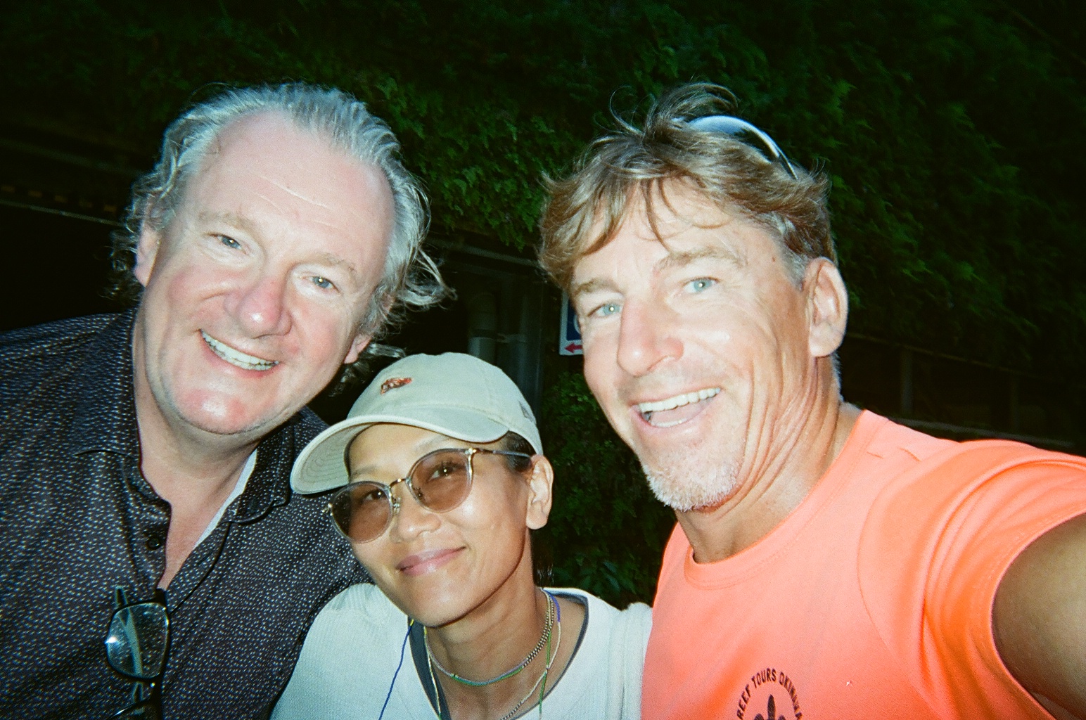 James with guests on tour (film camera)
