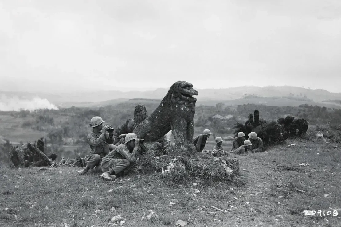 american soldier in the battle of okinawa