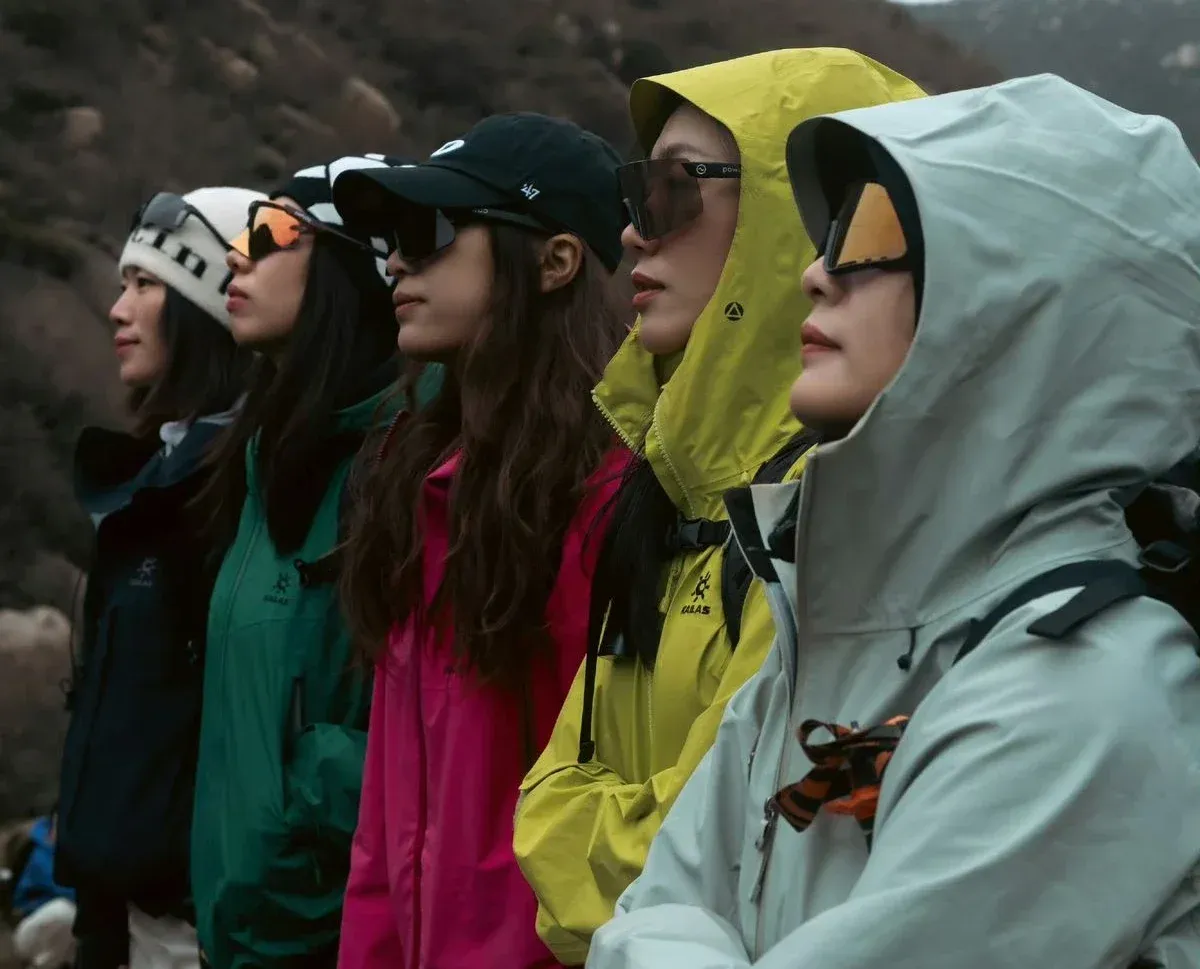 women in hiking gear