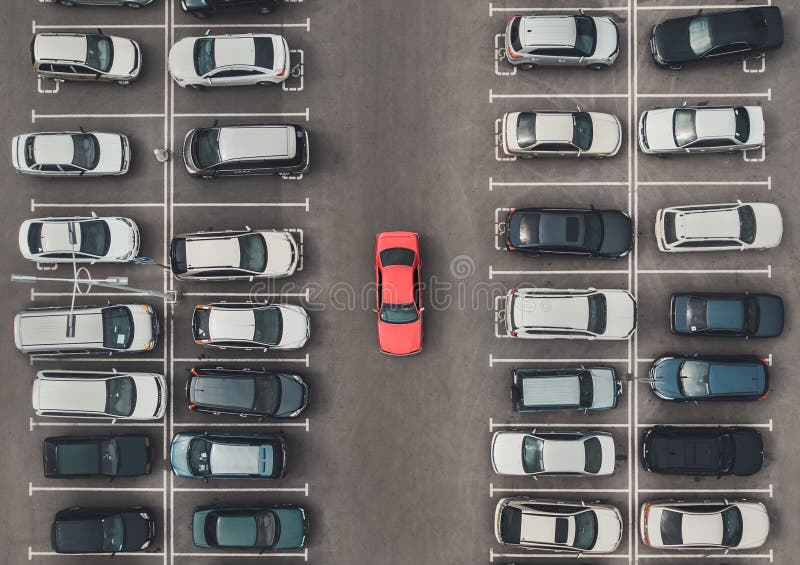crowded parking